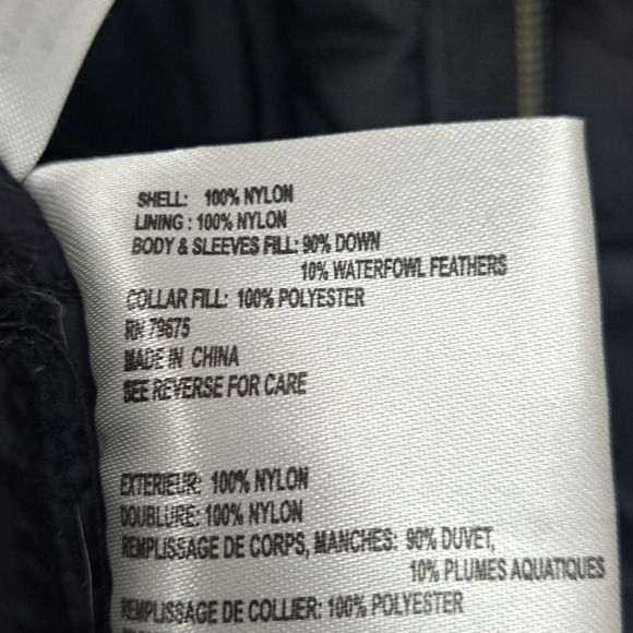 Michael Kors black Down Filled puffer coat Small Gold Zipper - Picture 9 of 9